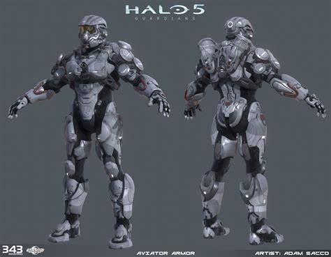 Artstation Halo 5 Aviator Spartan Armor Adam Sacco Ajin Anime