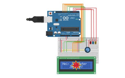 Circuit Design Arduino Lcd Project Tinkercad
