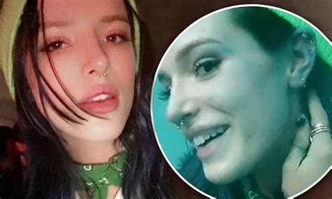 Bella Thorne Shows Off Her Stained Cheeks On Snapchat After Dying Her