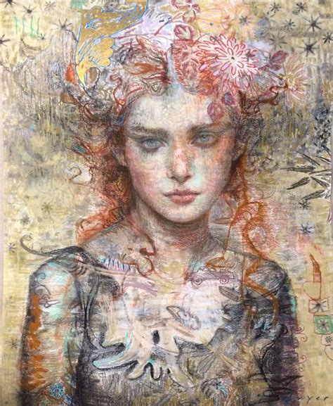 Charles Dwyer Mixed Media Figurative Artwork Abstract Portrait