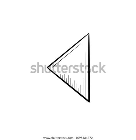 Reverse Button Hand Drawn Outline Doodle Stock Vector Royalty Free