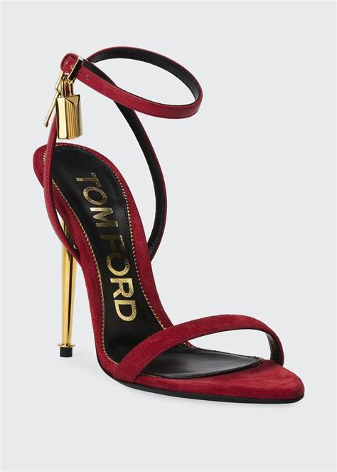 tom ford strappy suede lock sandals in 2020 tom ford shoes tom ford heels embellished