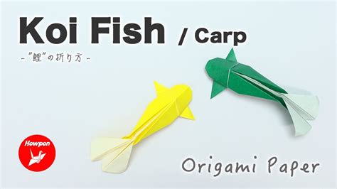 How To Make A 3d Origami Koi Fish Carp Easy And Simple Origami