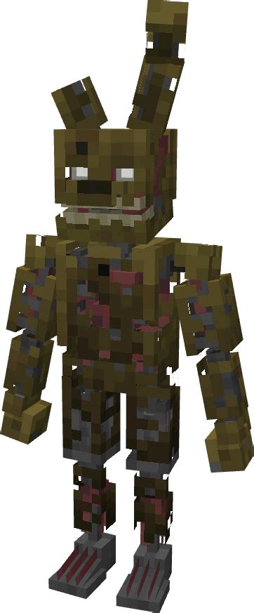 Here Are Some More Fnaf Minecraft Models Since My Old Springtrap Was