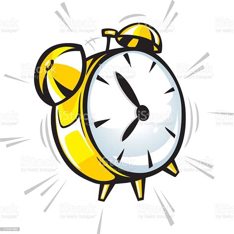 Download in under 30 seconds. Cartoon Alarm Clock stock vector art 472291663 | iStock