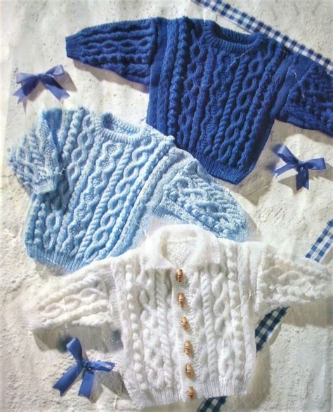 Pdf Digital Download Vintage Knitting Pattern Baby Toddler Cable