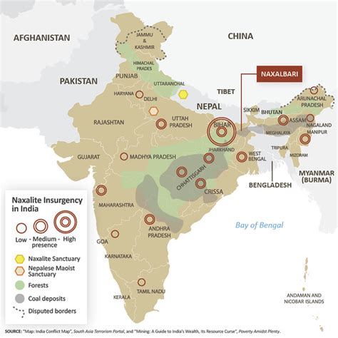 naxalite insurgency in india map created for the naxalite… flickr