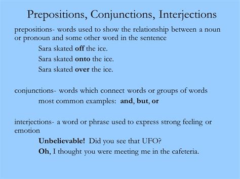 Prepositions And Interjections Vocabulary Speakoclub