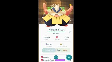 Pokemon Go Gen 3 Evolving A 2568 Cp Hariyama 100 Iv Youtube