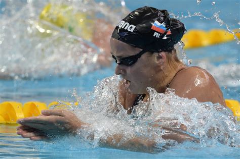 Russian Swimmer Simonovas Four Year Doping Ban Halved By Cas