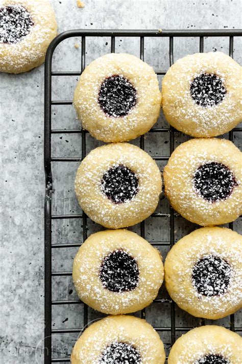 Jam Filled Thumbprint Cookies Olga In The Kitchen