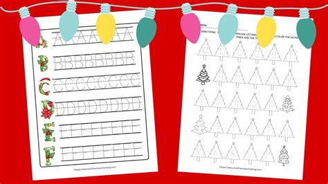 Free Christmas Alphabet Printable Worksheets For Preschool And Kindergarten