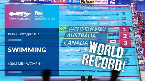 Swimming Women 4x100m Mr Top Moments Fina World Championships