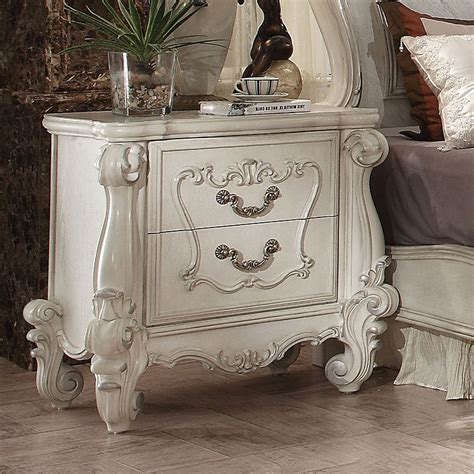Versailles 21130 bedroom by acme w/options features: Versailles Upholstered Bedroom Set (Bone White) by Acme ...