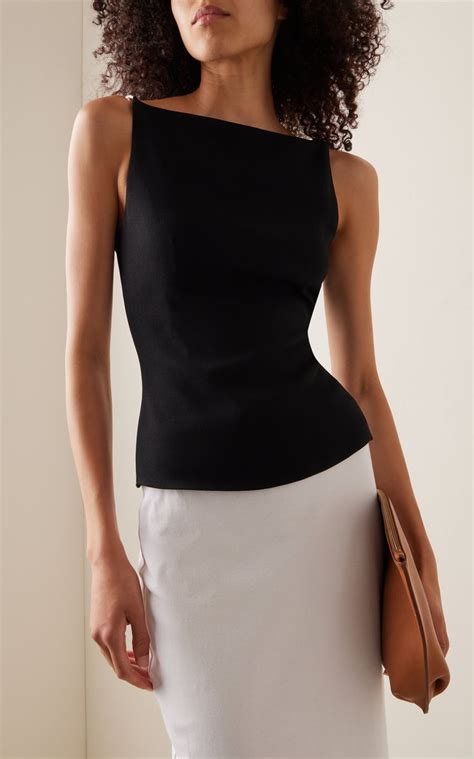 The Jenna Boat Neck Tank Top By Brandon Maxwell Moda Operandi Fashion Outfits Modest Casual