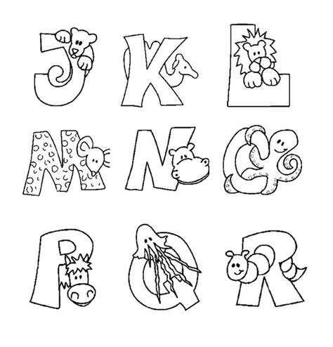 Alfabeto Com Bichinhos Para Colorir Imprimir Atividades E Desenhos