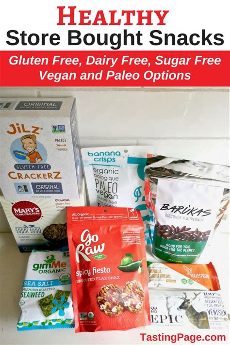Healthy Snack Recipes And Products Gluten Free Dairy Free Tasting
