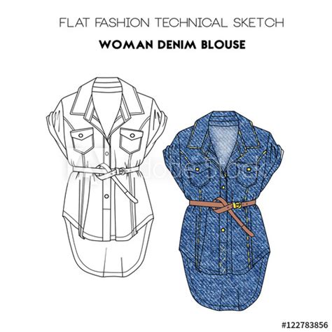 Blouse Flat Sketch At Explore Collection Of Blouse