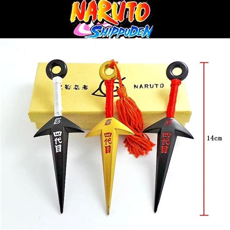 3pcs Anime Naruto Weapon Props Ninja Uzumaki Kunai Shuriken Throwing