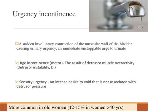 Overactive Bladder Or Urgency Incontinence