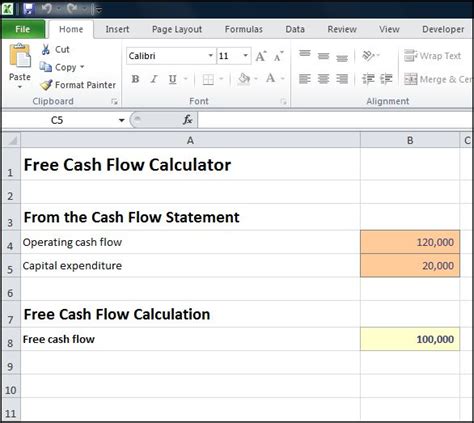 It's a key indicator of a company's financial health and desirability to investors. Free Cash Flow Calculator | Double Entry Bookkeeping