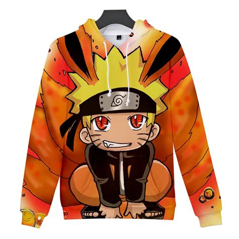 Anime Naruto Uzumaki Naruto Hoodie Hokage Sweatshirts Cosplay Costume