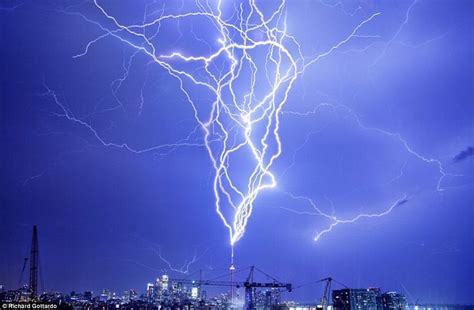 Spectacular One In A Million Picture Of A Lightning Strike By