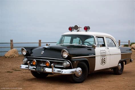 1955 Ford Customline Police Car Fordvintagecars Police Cars Ford