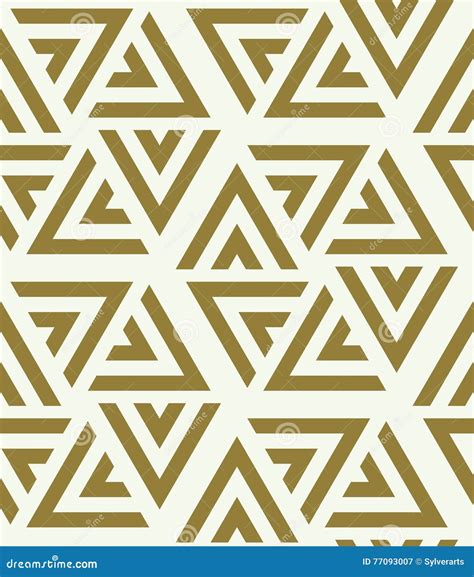 Graphic Simple Ornamental Tile Vector Repeated Pattern Made Using