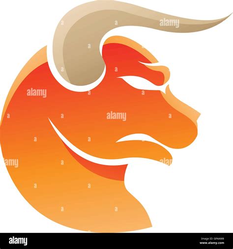 Illustration Of Taurus Zodiac Star Sign Isolated On A White Background