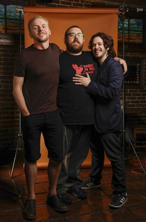 Simon Pegg Nick Frost And Edgar Wright Simon Pegg Role Models Edgar Wright
