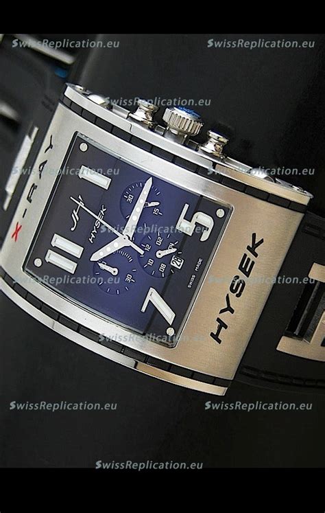 Jorg Hysek X Ray Japanese Replica Watch In Blue Dial For