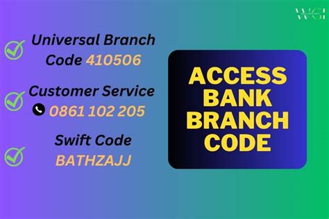 Access Bank Branch Code Universal Code And Trading Hours Info