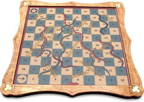 Snakes And Ladders Traditional Wooden Board Game Heritage Games