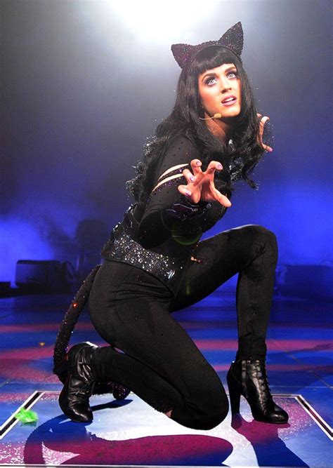 Katy Perry Performs At The Staples Center In Los Angeles Leather