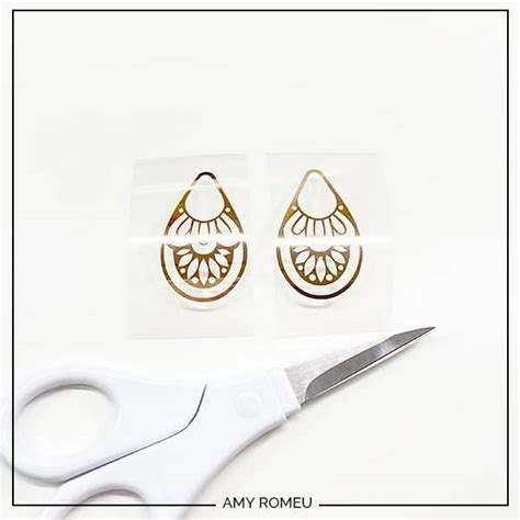 Diy Cricut Boho Faux Leather Teardrop Earrings Amy Romeu