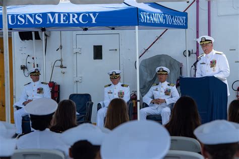 Dvids Images Usns Mercy Holds Retirement And Change Of Command