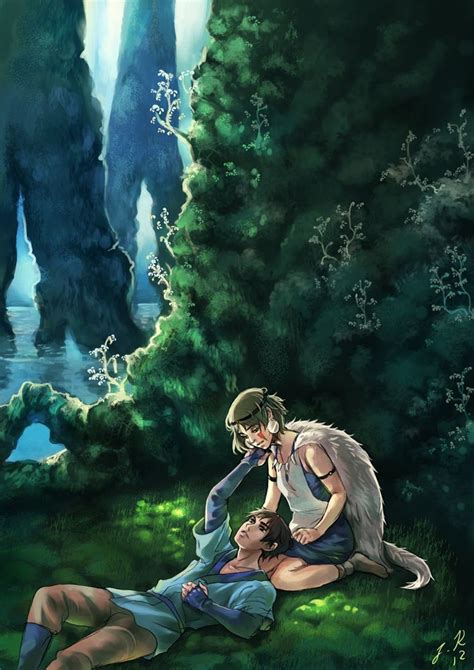 Ashitaka And San Princess Mononokestudio Ghibli Studio Ghibli