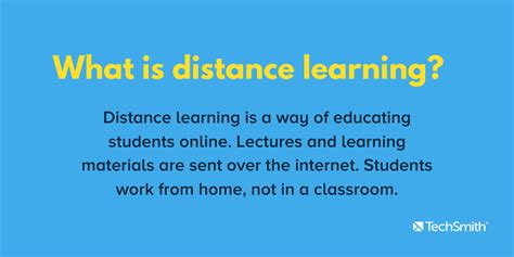 What Is Distance Learning The Complete Guide The Techsmith Blog