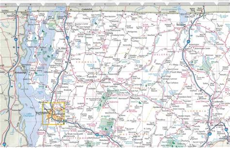 Themapstore New Hampshire And Vermont State Travel Map