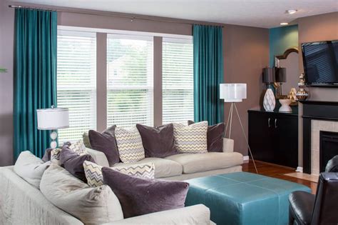 Color Trend Decorating With Turquoise Drapery Street