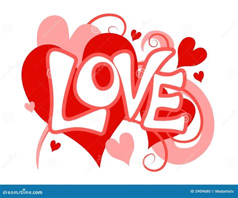 Valentine S Day Love Heart Clip Art Stock Illustration  Illustration