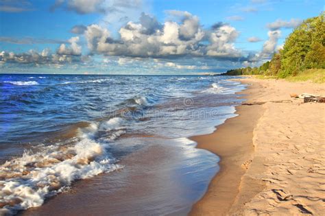 Michigan Lake Superior Beach Stock Photo - Image of ecosystem, paradise