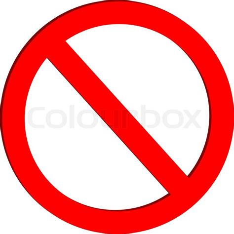 1 validation error for model #v # none is not an allowed. Not allowed sign on white background - vector | Stock Vector | Colourbox