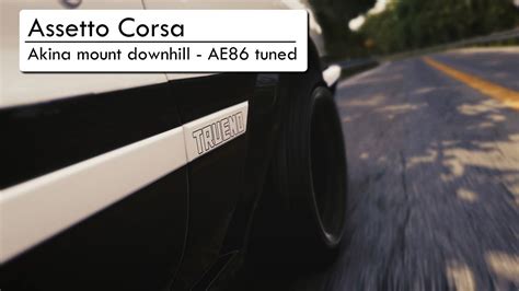 Assetto Corsa Akina Realistic Downhill With The Tuned AE86 YouTube