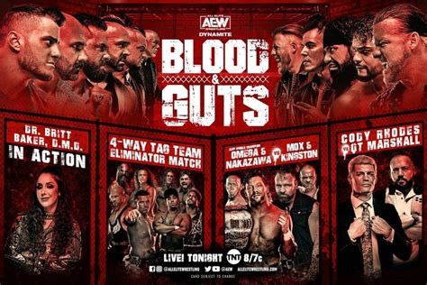 Aew Dynamite Results Blood And Guts Match