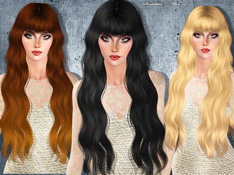 The Sims Resource Sintiklia Hair Alia