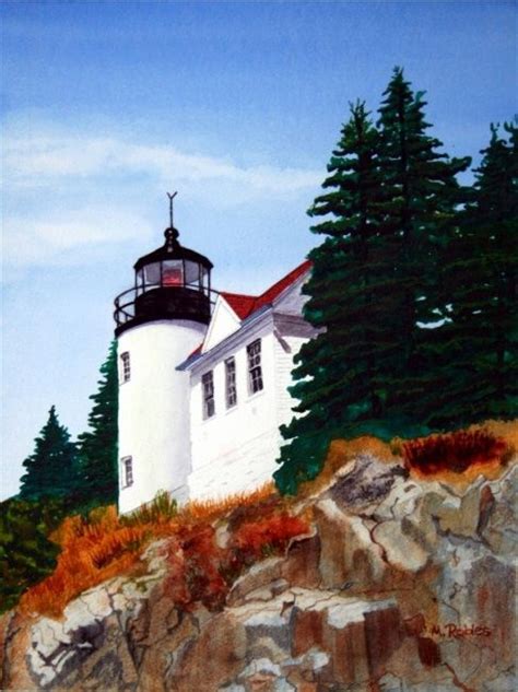 Bass Harbor Lighthouse Maine Recent Paintings