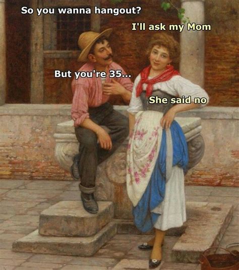 She said no. Classic art memes. | Funny art memes, Funny art history