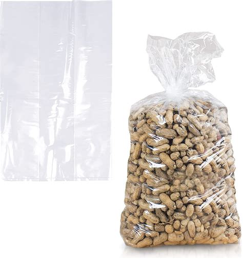 Amz Supply Clear Gusseted Poly Bags X X Clear Polyethylene Bags